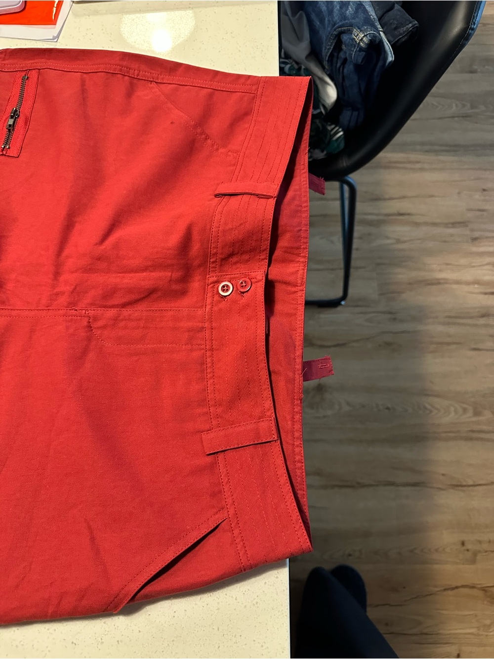 Red Burgundy 2xl Cargo Utility Pants NWOT - Picture 5 of 8